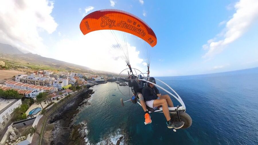 Adeje: Paratrike Flying Tour with Hotel Pickup and Photos - Paratrike 101: a paraglider ride with a powered trike