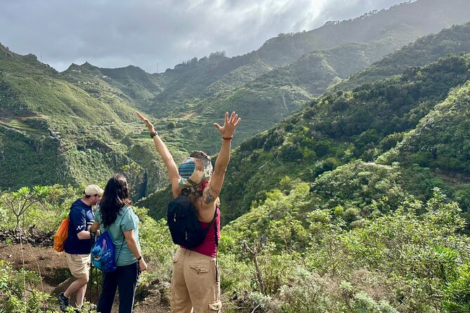 Anaga Hidden Gems Hiking Tour. Free Pick-up. - Las Montañas de Anaga: trailhead drive and cave-house village scenes