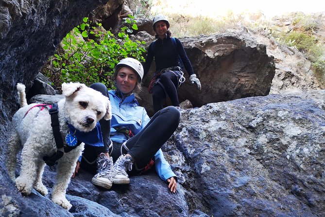 Canyoning in a Natural Protected Space - Walking the ravine with mascot V: what the first phase feels like