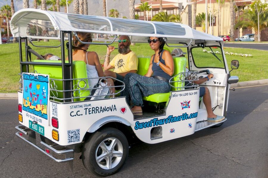 Costa Adeje: Double Tuk Tuk Tour - Scenic drive segments: the view previews before the big stops