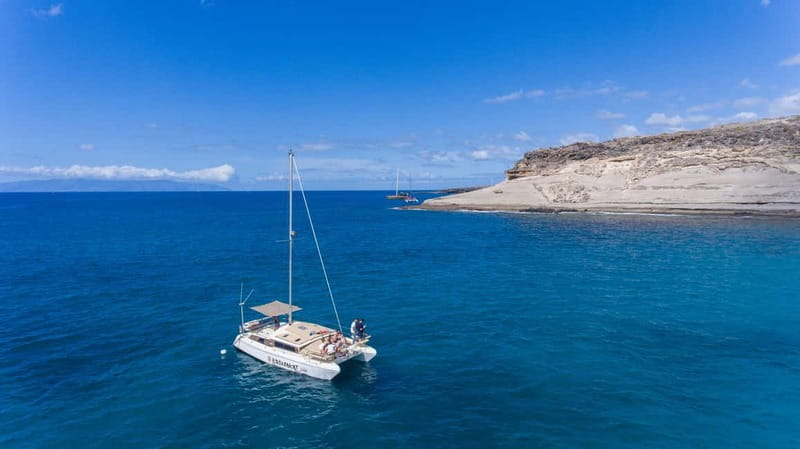 Costa Adeje: Private Catamaran Tour 22 Persons Max - Included on Board: Captain, Drinks, Fuel, and Gear That Reduce Hassle