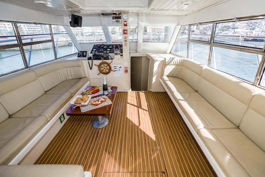 Discover whales in Tenerife: exclusive yacht tour with swim and lunch - The swim stop in a sheltered bay: clear water without the hassle