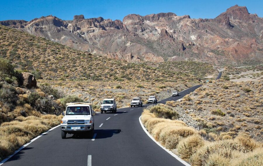 From Playa de las Américas: Full-Day Teide Jeep Safari - The 4WD ride up Tenerife’s spine, including the roof factor