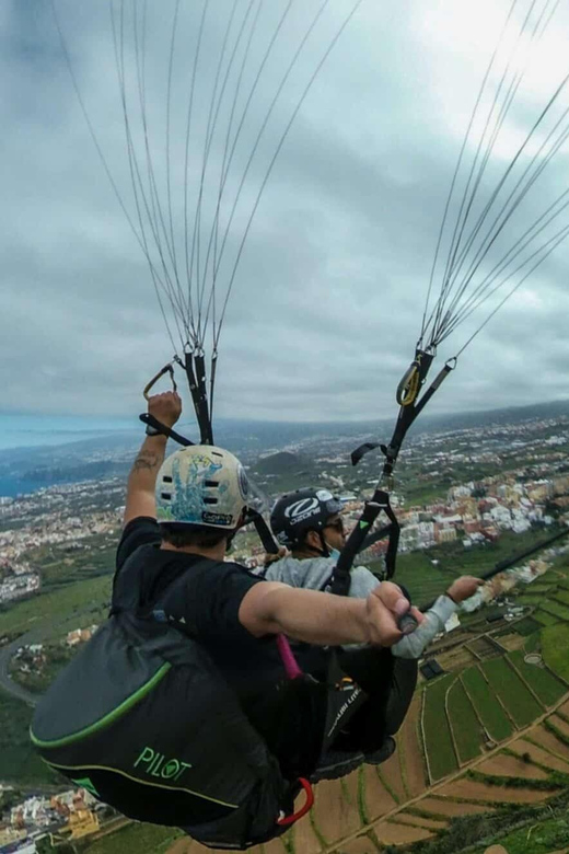 Paragliding in Puerto de la Cruz - Corona Forestal fallback: green forests with blue ocean in the distance