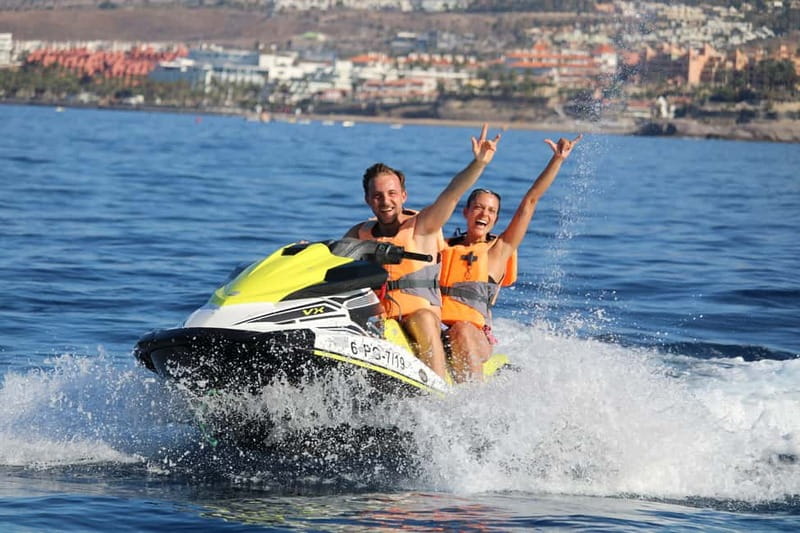 Puerto Colón: Tenerife Coast Jet Ski Tour with Photos - Costa Adeje Riding Time: The Part You’ll Talk About