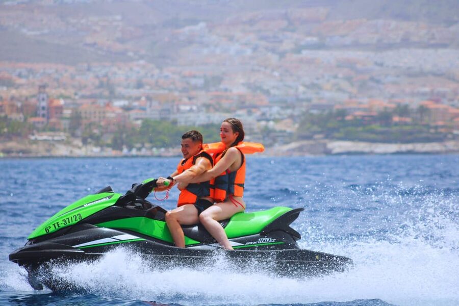 Puerto Colón: Yamaha Jet Ski Tour Along Tenerife's Coast - The Secret Stop: Photos and a Quick Swim Break