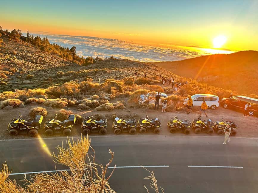 Quad biking at Mount Teide for the sunset - From the meeting point to 1000m views and Canarian pines