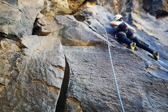 Rock climbing in natural space. - Volcanic Climbing in Tenerife’s Barranco del Rey
