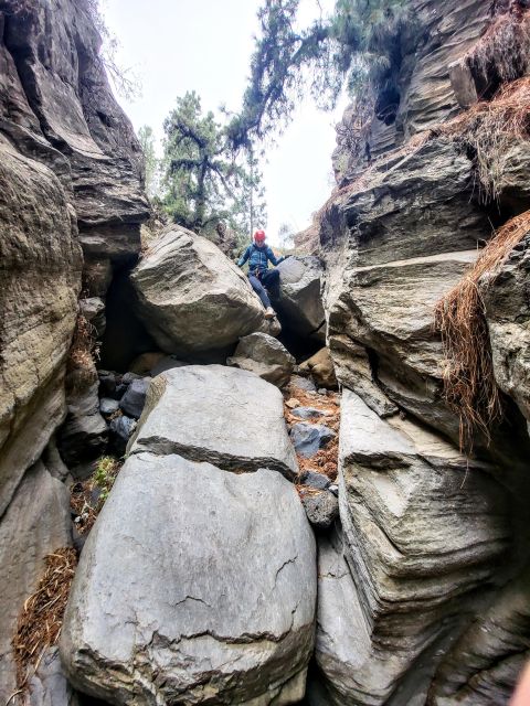 Santa Cruz de Tenerife: Vilaflor Canyoning Tour - Your first rappel: the 20-meter drop that changes the day