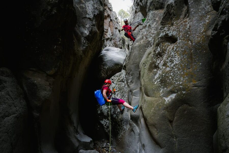 Santa Cruz de Tenerife: Vilaflor Canyoning Tour - The canyon feel: narrow basalt walls and real Tenerife views