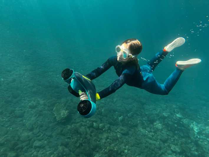 Scooter fun snorcel tour in turtle area - Abades Beach + an underwater scooter: why this snorkel feels different