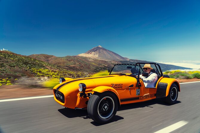 T EN erife at the wheel of a Caterham Lotus 7 - Key Highlights You’ll Actually Feel