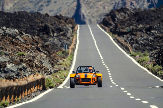 T EN erife at the wheel of a Caterham Lotus 7 - How the Team Plans Stops and Pace So It Fits Your Day