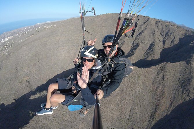 Tandem Paragliding Flight over Tenerife - In the Air Over Tenerife: Gentle Thermals and Real Coastal Views
