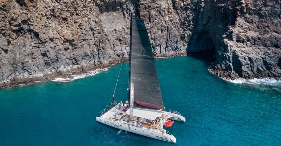 Tenerife: Catamaran Cruise with Brunch and Unlimited Drinks - On Board: Canarian Brunch + Unlimited Beer, Soft Drinks, and Water