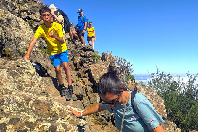 Tenerife: Hiking through Enchanted forest Above Masca with PICKUP - The Masca ridge viewpoint: cliffs, valleys, and the chance of other islands