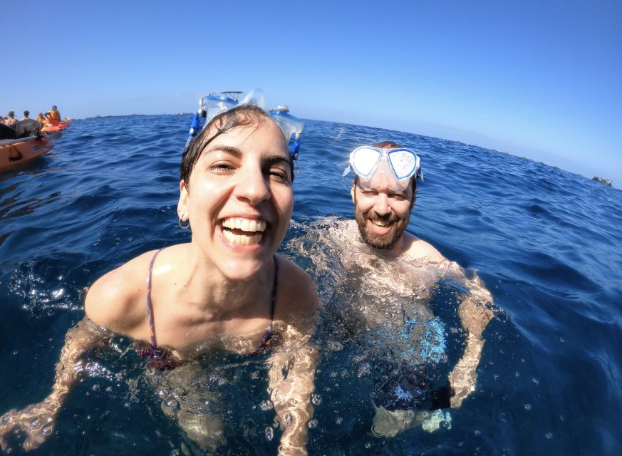 Tenerife: Kayak Safari and Snorkel in a Marine Reserve - Sunset pause and the “look hard” moment