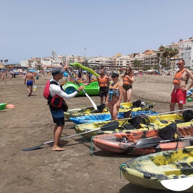 Tenerife: Kayak Tour with Animals and Underwater Scooters - Palmar sea cave: the moment the coast turns into a scene