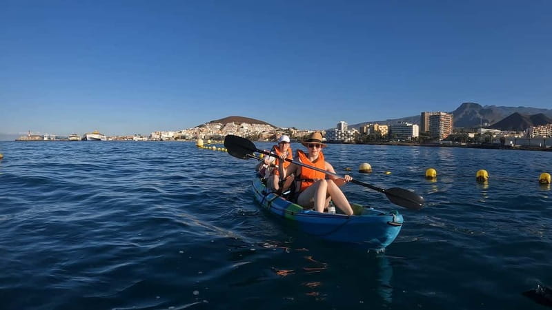 Tenerife: Kayak Tour with Animals and Underwater Scooters - Snorkeling choice: underwater scooters for fish spotting in the open sea
