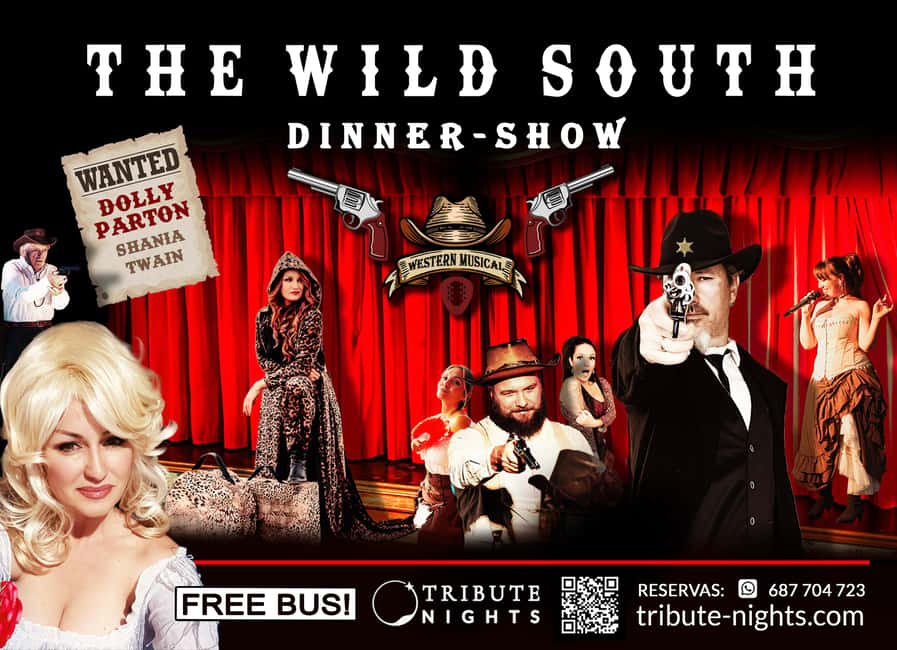 Tenerife : Musical show "the wild south" with dinner and transfer - The Show’s Center: Dolly Parton and Shania Twain Tribute