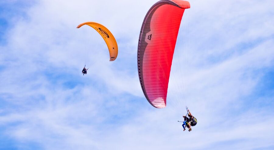 Tenerife: Paragliding Flight - Getting picked up in the south: how the day starts