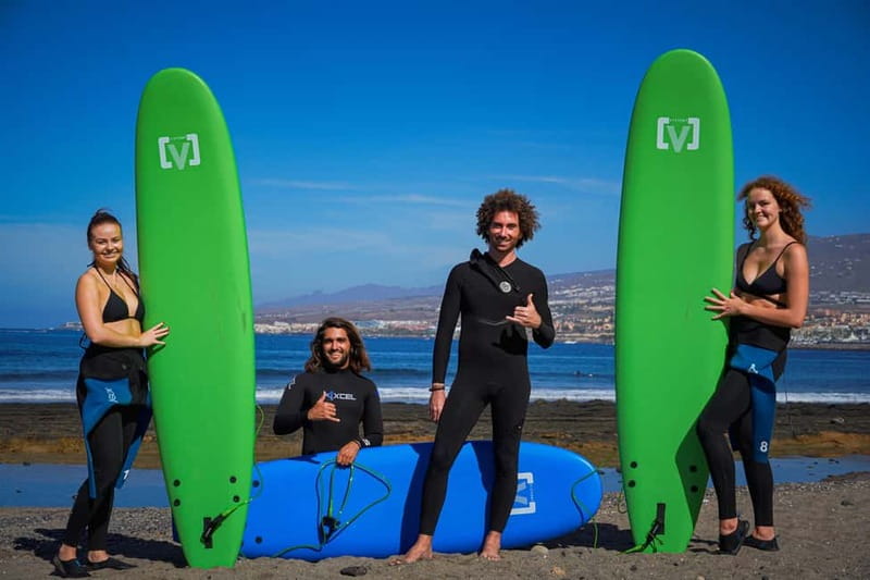 Tenerife / Playa de las Americas Surf lessons All levels - The 1.5-hour surf session: how you actually learn in the water