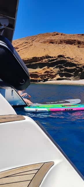 Tenerife: PRIVATE Catamaran cruise with Lunch and Drinks - The Anchorage Moment: Two Hours for Swimming, Snorkeling, and SUP