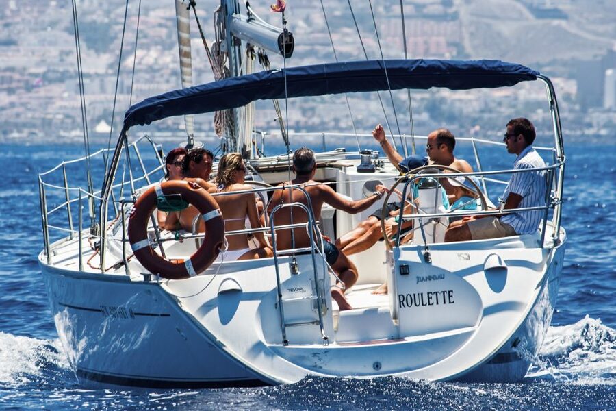 Tenerife: Sailboat Tour Whale Watching Food and Snorkeling - Comfort aboard the Roulette: room for 10, crew that keeps things running
