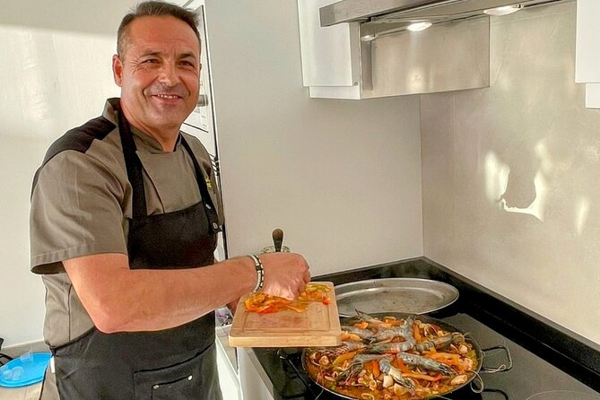 The Cooking Show Experience -Birthday ideas Tenerife - - The menu: paella, two rice textures, sea bass, and Basque cheesecake