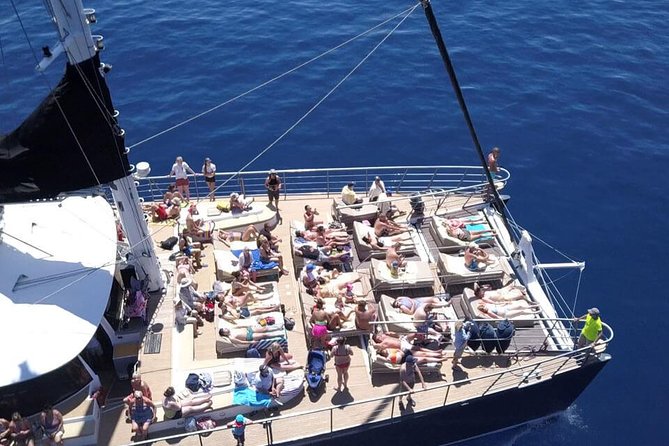 Western Tenerife Cruise with Lunch and Open Bar - The onboard vibe: top deck views vs lower lounge comfort
